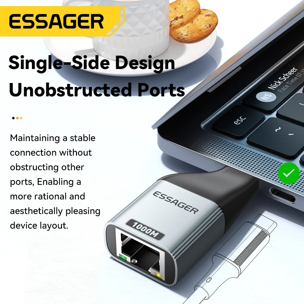 Essager Type-C to Ethernet Adapter