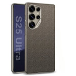 Nylon Leather Hard Shell Case for Samsung Galaxy S25 Ultra