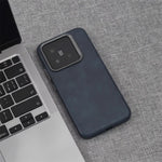 Luxury Business Retro PU Leather Shockproof Magnetic Case for Xiaomi 15 Series