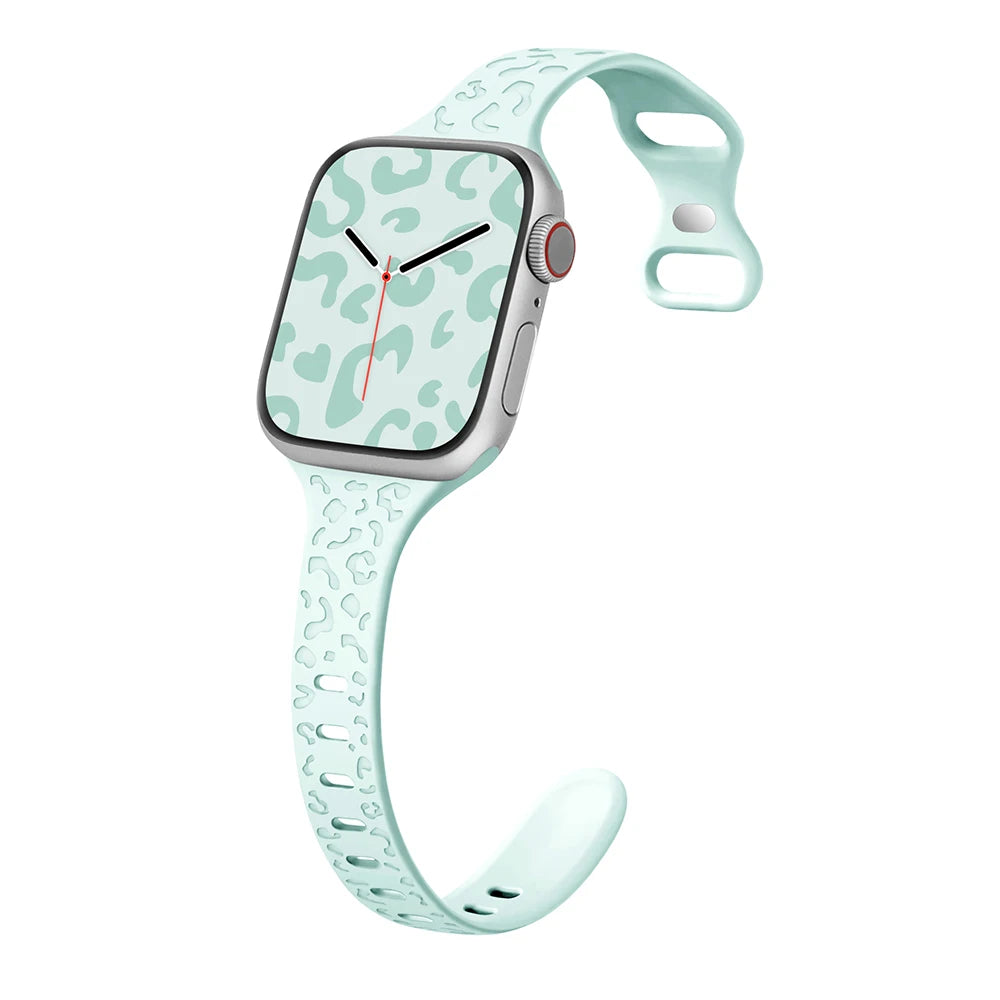 Slim Leopard Pattern Strap for Apple Watch