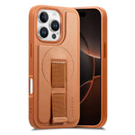 iPhone 16 Series Leather MagSafe Case with Wrist Strap