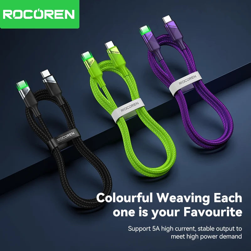 Rocoren 100W USB-C Fast Charge Cable