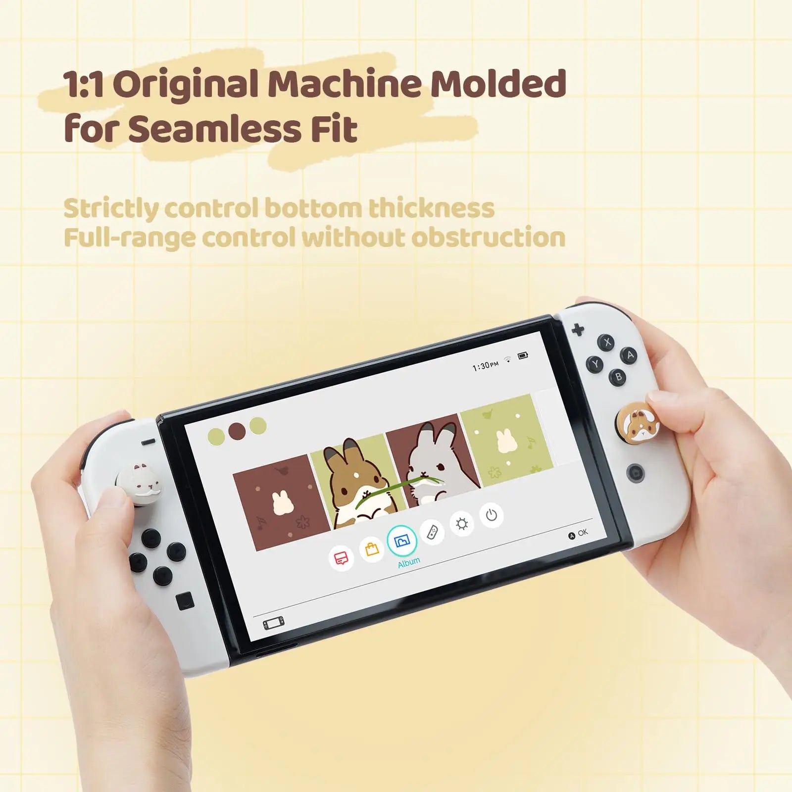 Anti-Slip Silicone Thumb Grips for Nintendo Switch 2 Joy-Con
