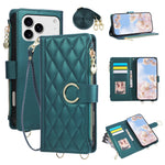 Premium Crossbody Zipper Leather Flip Case for iPhone 17 Series