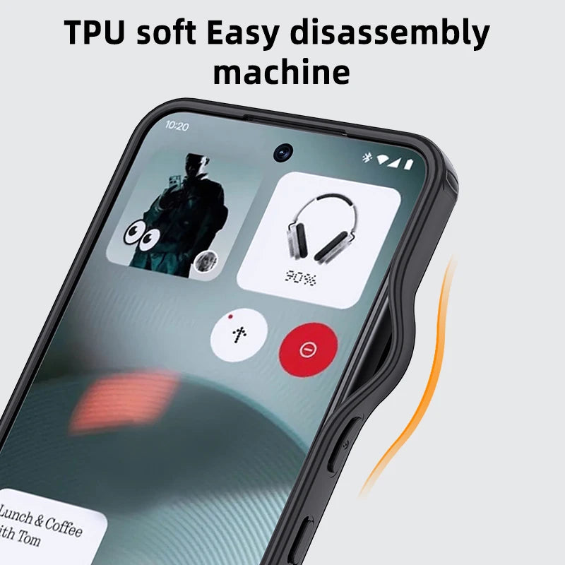 Semi-Transparent Magnetic Hard Case for Nothing Phone 3