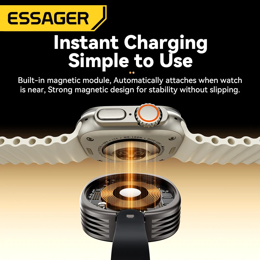 Essager Fast Magnetic Wireless Charger for Apple Watch