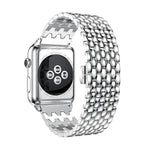 Dragon Pattern Stainless Steel Metal Strap for Apple Watch