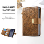 Leather Flip Wallet Case with Adjustable Kickstand for Samsung Galaxy Z Fold 8