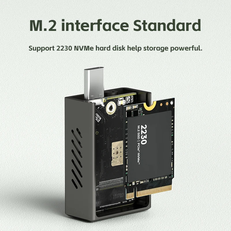 Hagibis MC16 M.2 NVMe SSD Enclosure with Cooling Fan