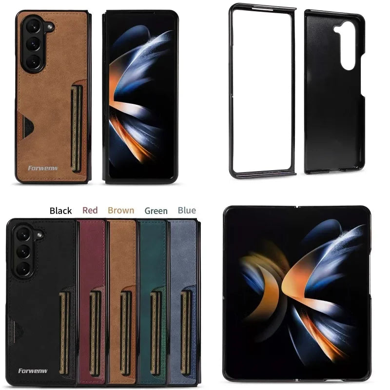 Samsung Galaxy Z Fold 5 Retro Leather Case