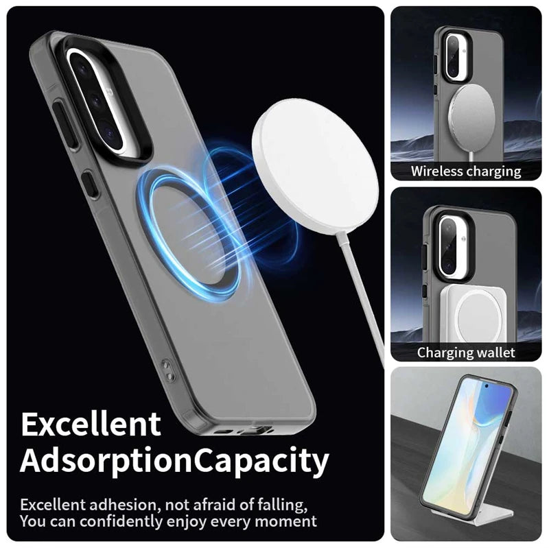 Luxury Frosted Silicone Magnetic Case for Samsung Galaxy A36