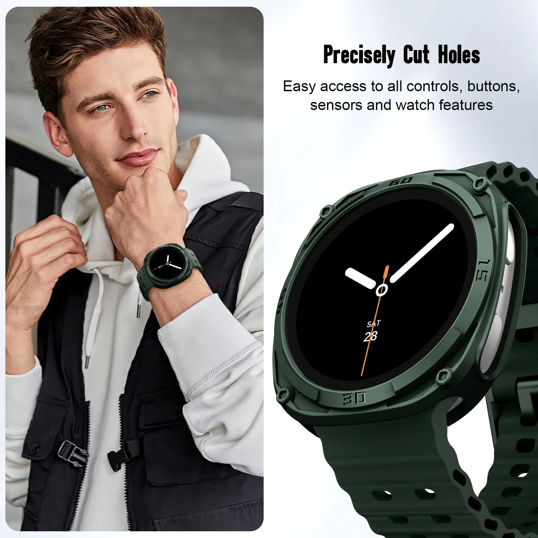 Samsung Galaxy Watch 8 PC Scale Bumper Case