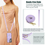 Samsung Galaxy S25 Series Crossbody Phone Wallet Case with Wrist Lanyard
