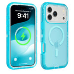 Clear PC+TPU Hybrid Shockproof Case with MagSafe Ring for iPhone 18 Series