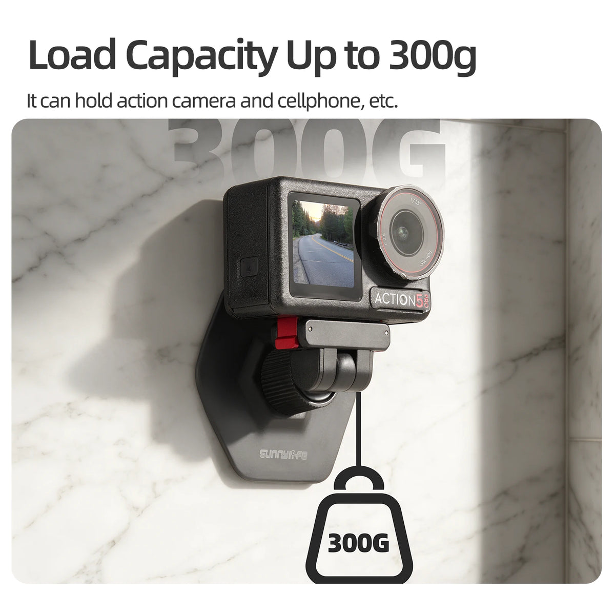 Magnetic Quick-Release Action Camera Mount Base for DJI Action Cameras