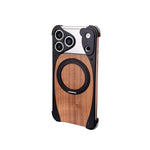 Walnut Wood & Aluminum MagSafe Case for iPhone 17 Pro / Pro Max