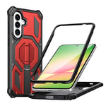 Shockproof PC+TPU Kickstand Case with Magnetic Ring for Samsung Galaxy A17