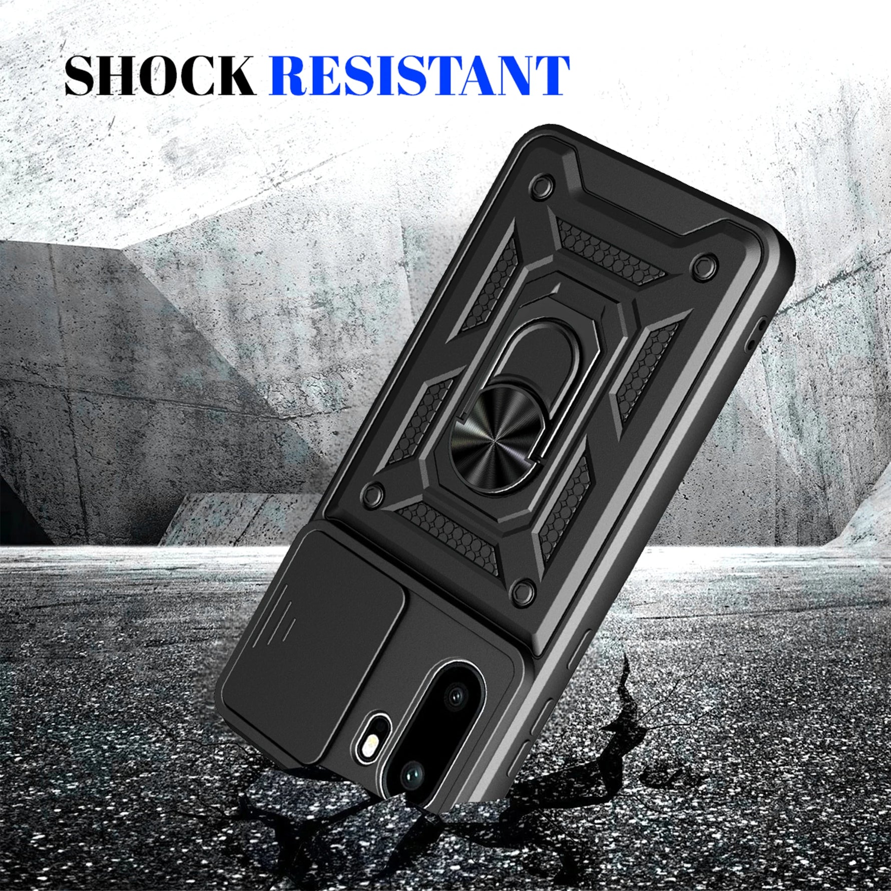 OnePlus 15R Rugged Protective Case with Ring Stand
