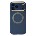 Luxury PU Leather MagSafe Case with Ring Holder for iPhone 17 Series