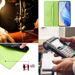 Luxury RFID Blocking Leather Flip Wallet Case for iPhone 17 Series