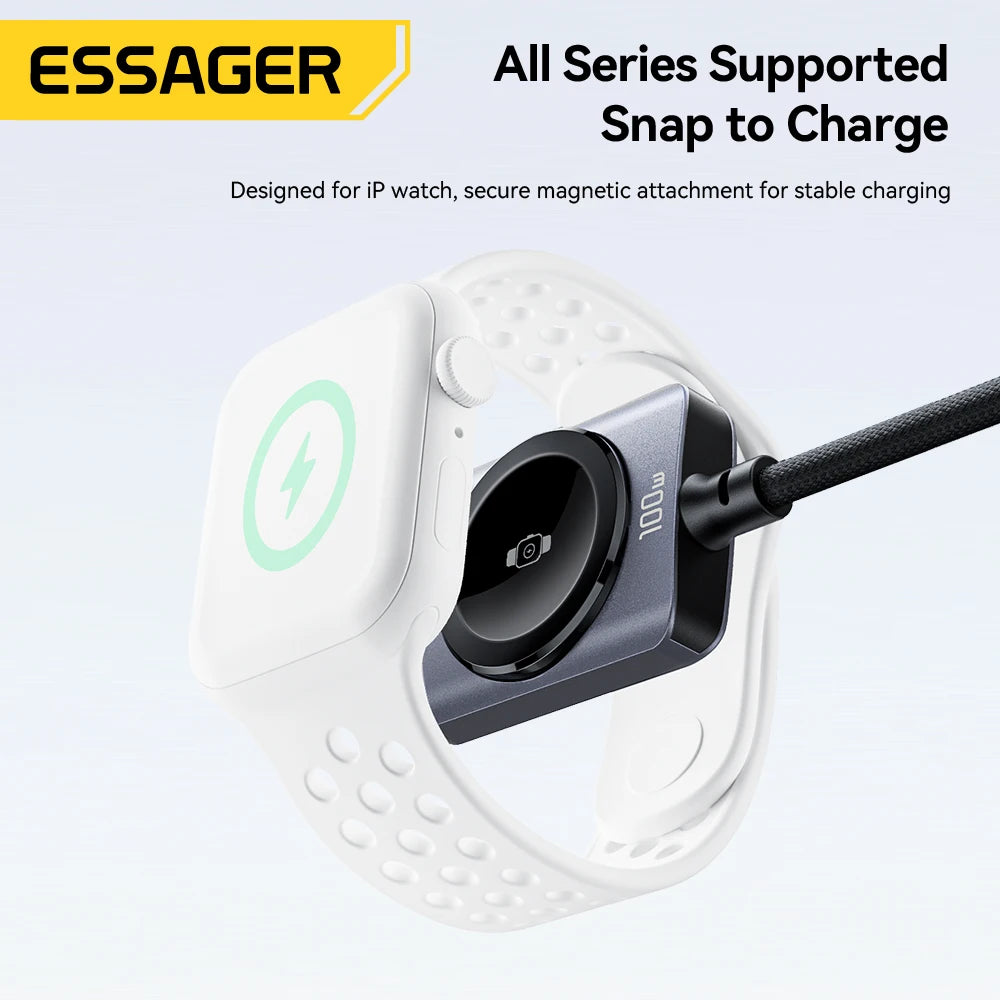 Essager 2-in-1 100W Fast Charging Cable for USB-C & Apple Watch