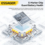 Essager 100W USB-C PD Charging Cable With Integrated Foldable Phone Stand