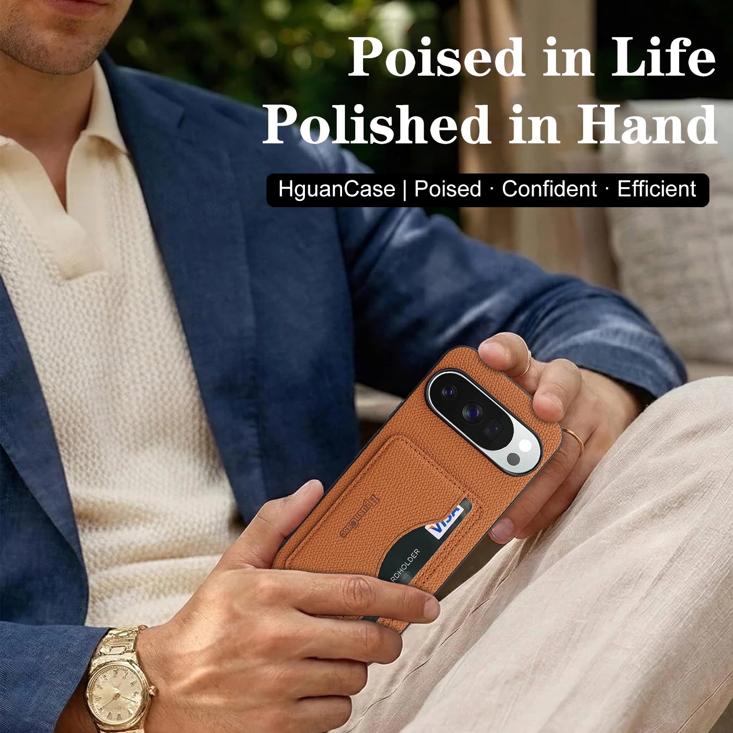 Business Leather Wallet Case for Google Pixel 10 Series
