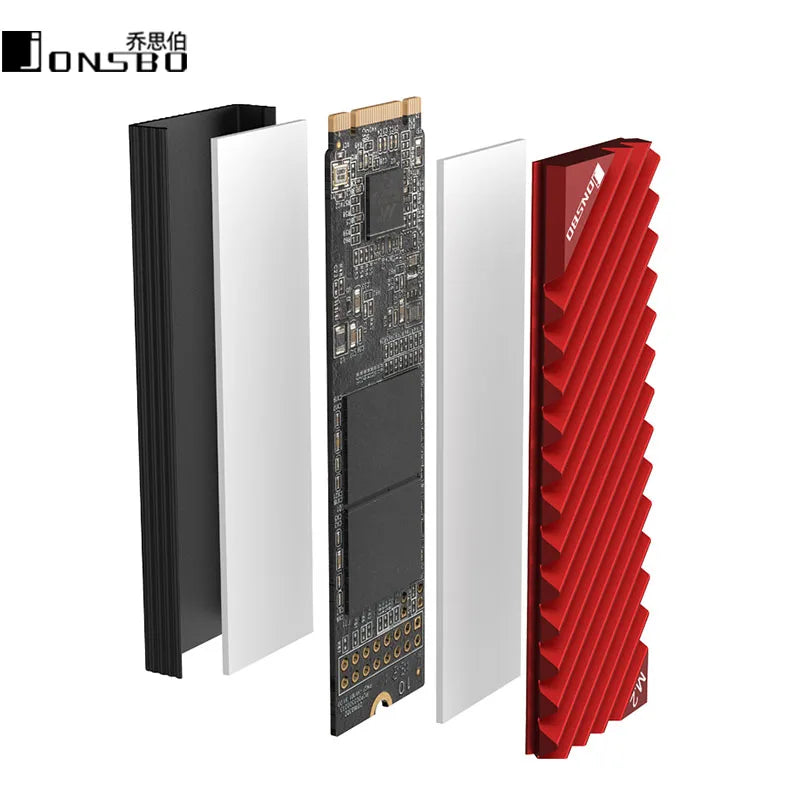 Jonsbo M.2 NVMe SSD Aluminum Heatsink with Thermal Pad