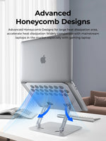 Heavy-Duty Honeycomb Venting Laptop Stand