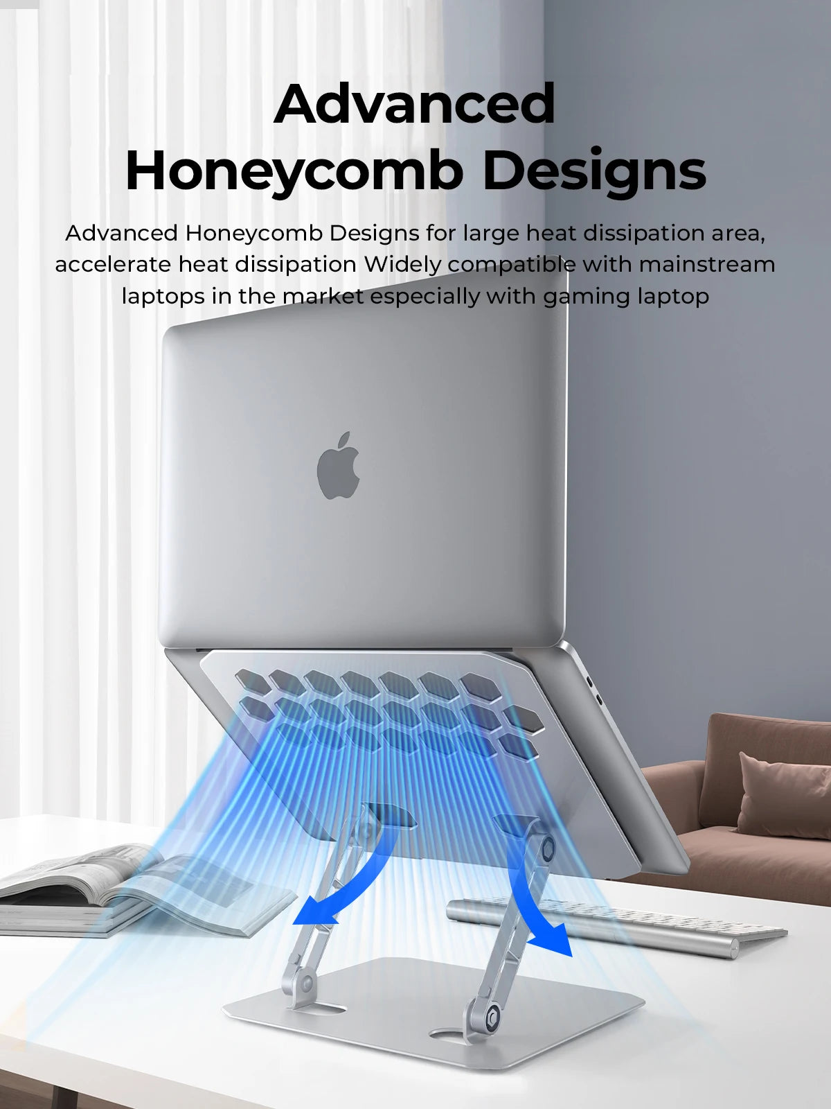 Heavy-Duty Honeycomb Venting Laptop Stand