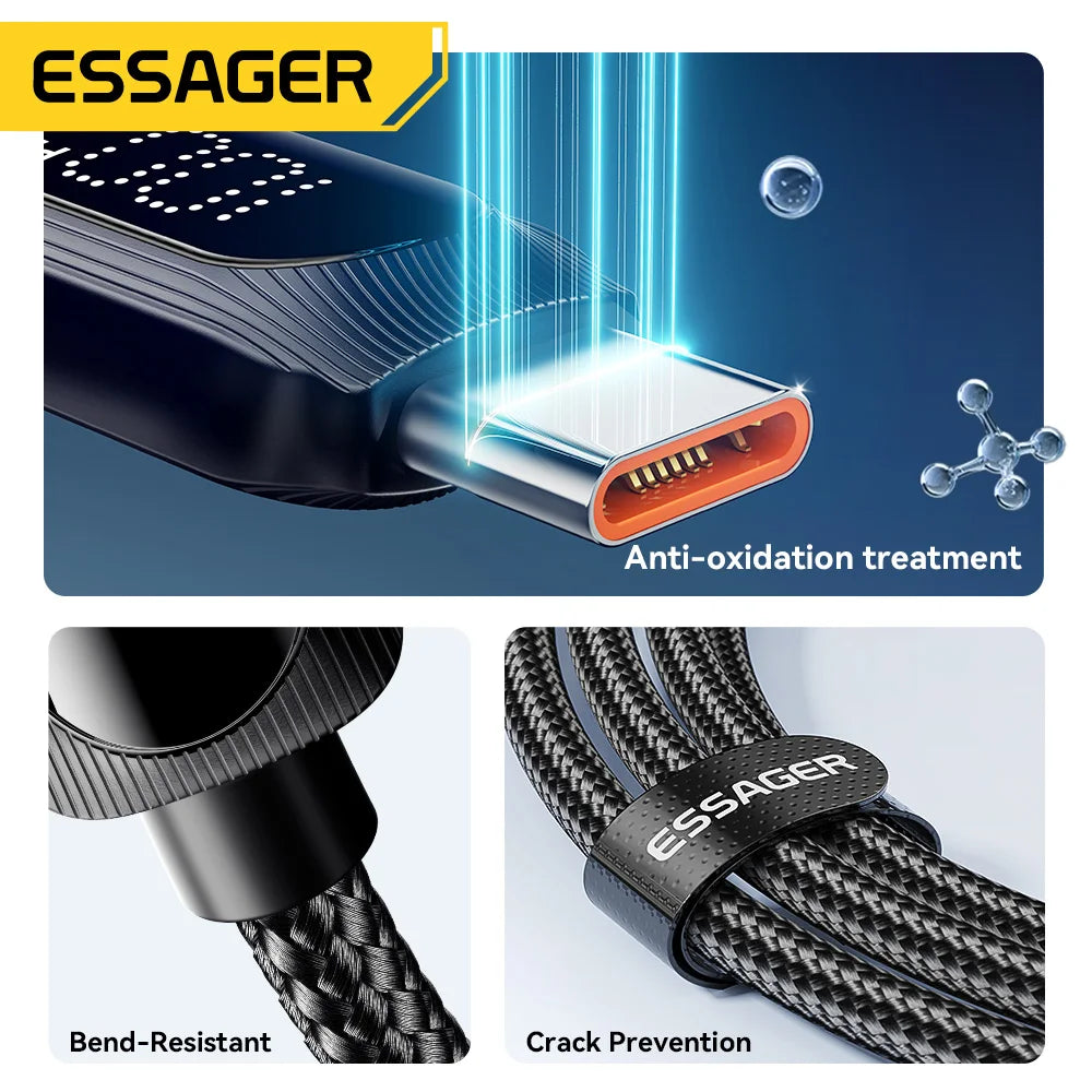 Essager 100W USB-C PD Cable with Digital Display