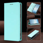 Samsung Galaxy S26 Series Leather Wallet Cover with Magnetic Closure