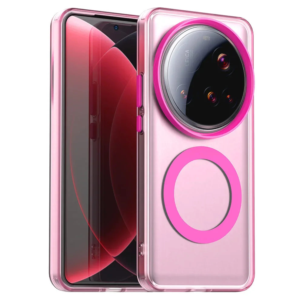 Armor Magnetic Translucent Case for Xiaomi 15 Series