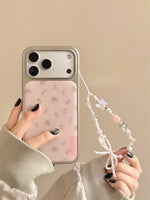 Electroplated Pink Rose Case for iPhone 17 Series