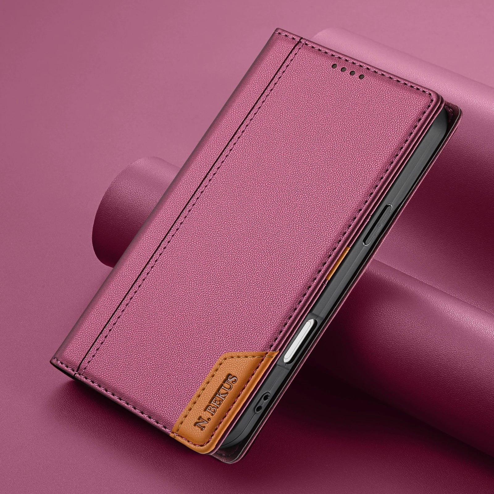 iPhone 17 Series Flip Wallet Leather Case with Card Slots & RFID Protection