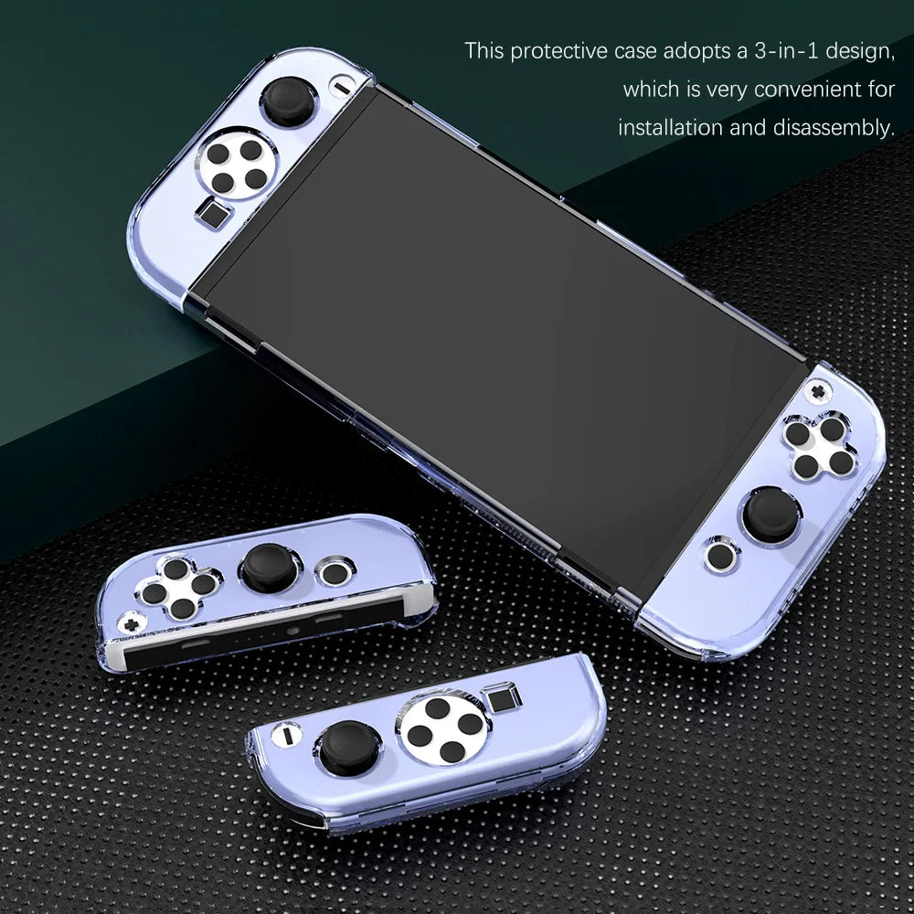 Switch Transparent Shell Transparent Shell Protective Case for Nintendo Switch OLED – Devicean