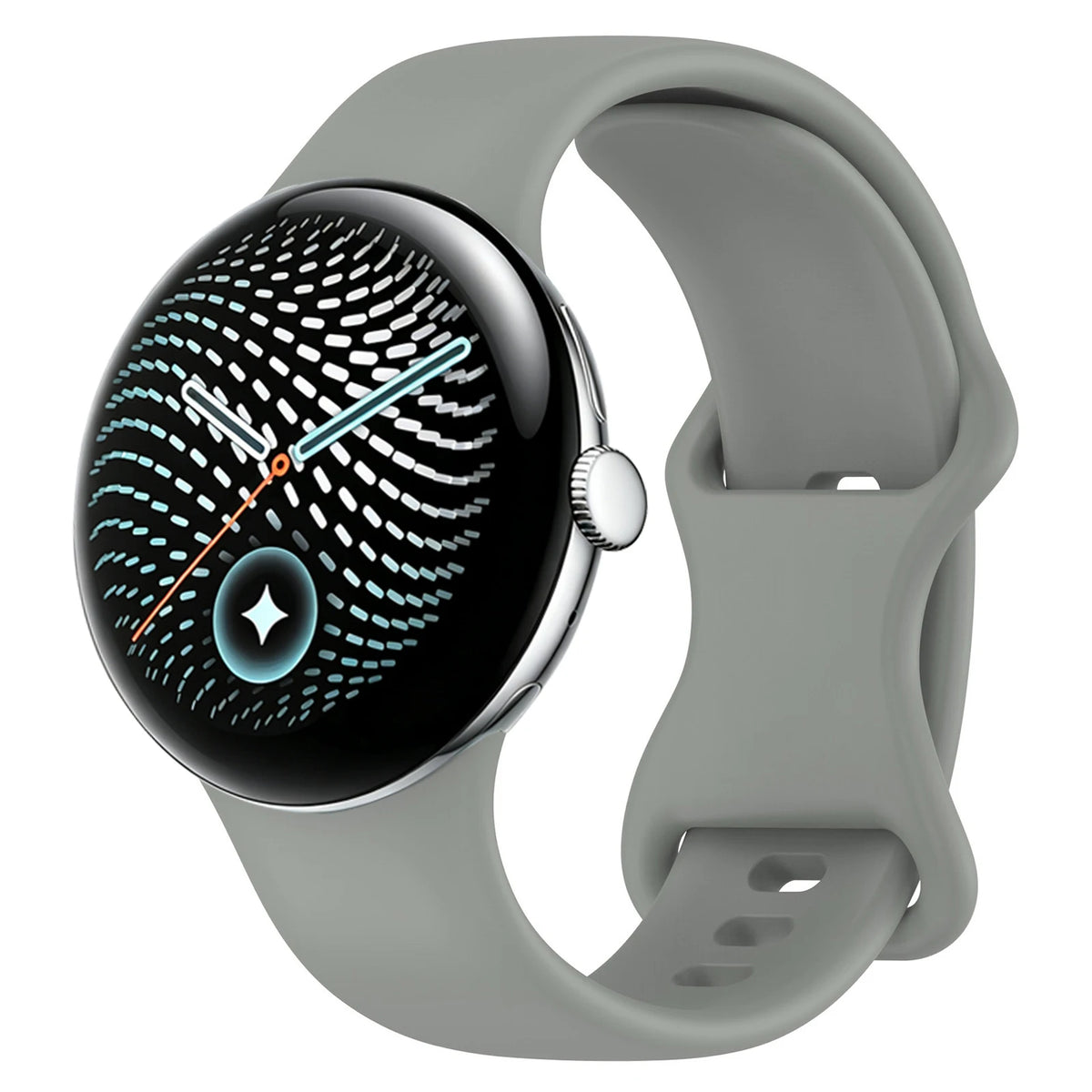 Silicone Quick-Release Watch Band with 8-Shape Anchor for Google Pixel Watch 3