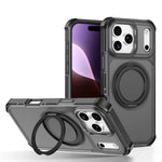 Matte Translucent MagSafe Case with 360° Rotatable Kickstand for iPhone 17 Series