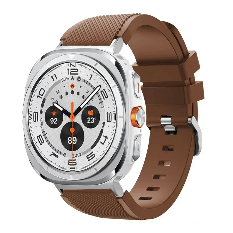 Stripe Textured Silicone Wristband for Samsung Galaxy Watch Ultra and Samsung Galaxy Watch Ultra (2025)