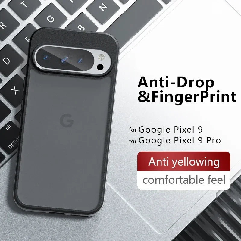 Shockproof Armor Matte Frosted Acrylic Case for Google Pixel 9 Series