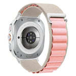 Breathable Nylon Weave Watch Band with Metal C-Hook Closure for Samsung Galaxy Watch Ultra 2