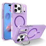 iPhone 17 Series Glamorous Glitter MagSafe Case with Lens Stand