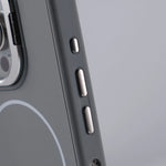 Matte Silicone MagSafe Case with Alloy Lens Protector for iPhone 15 Series