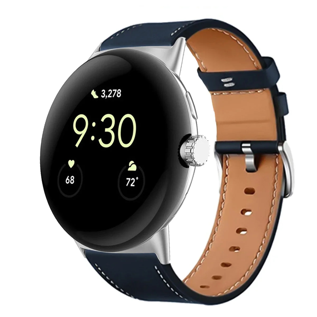 Premium Leather Replacement Strap for Google Pixel Watch 3
