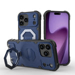 iPhone 17 Series Shockproof PC Case with 360° Stand