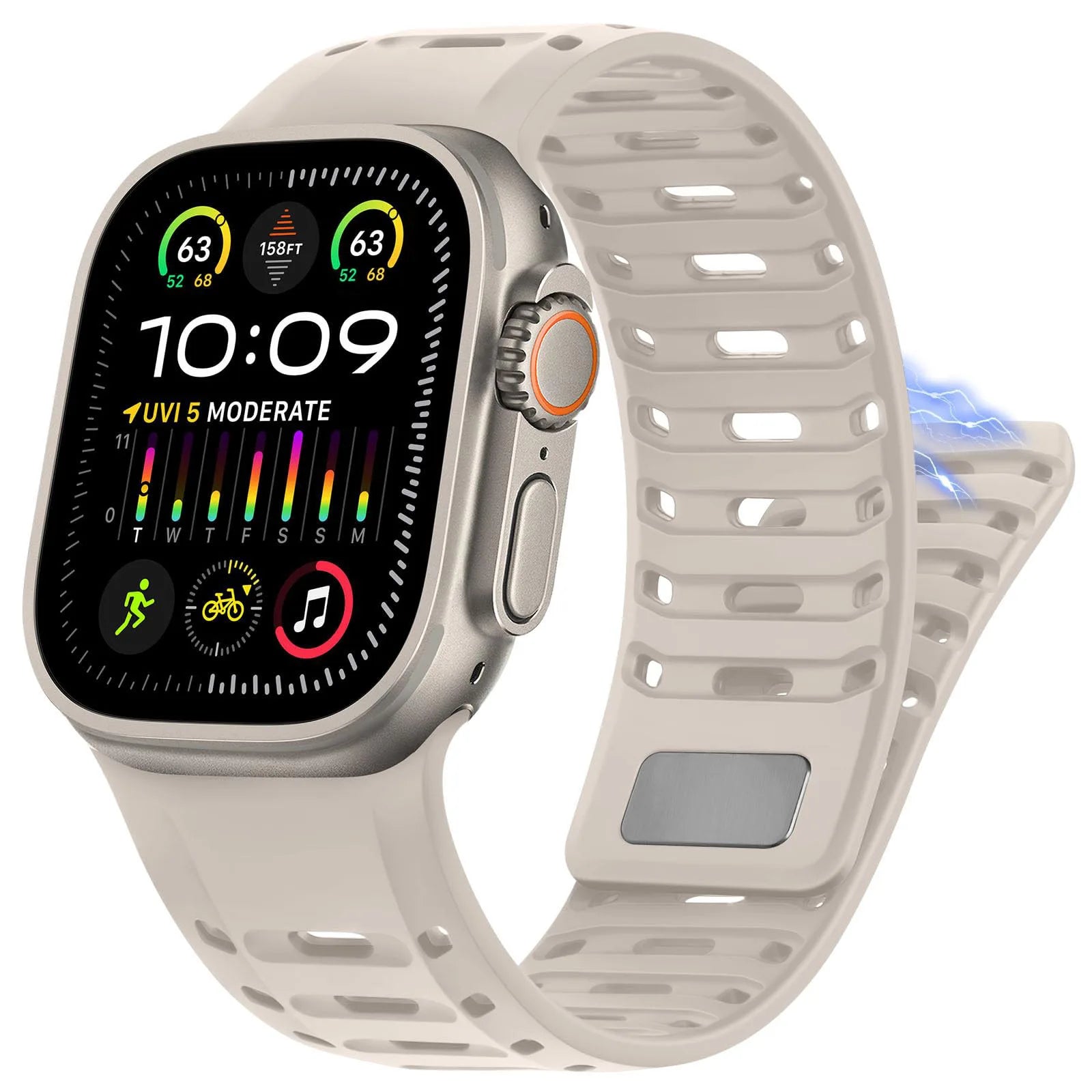 Sport Silicone Magnetic Strap for Apple Watch