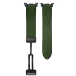 Hybrid Leather Silicone Bracelet for Samsung Galaxy Watch 8 / Galaxy Watch 8 Classic