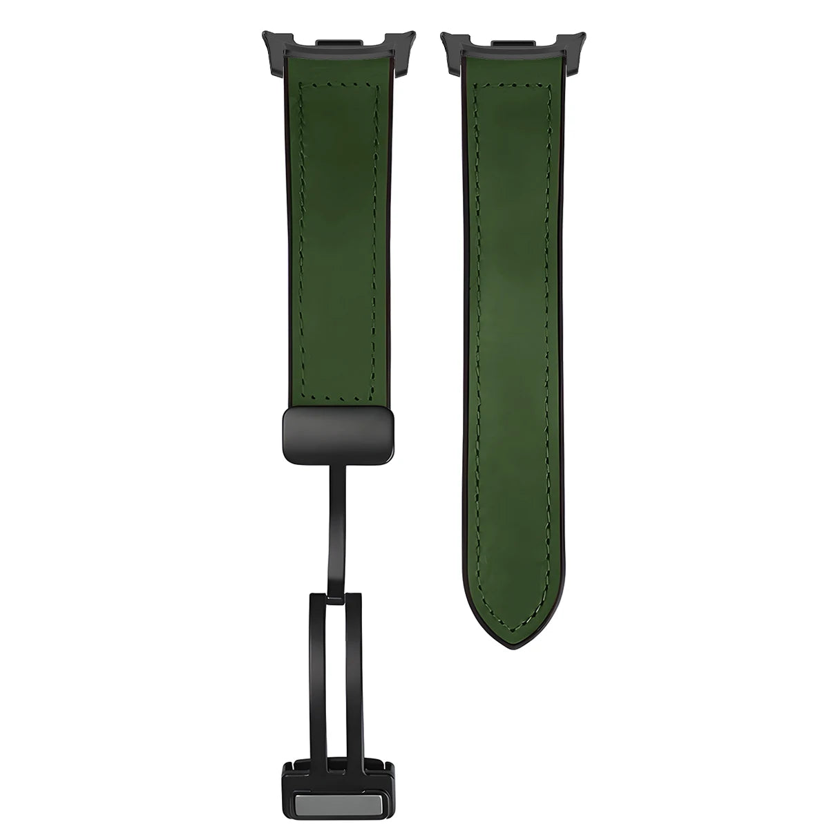 Hybrid Leather Silicone Bracelet for Samsung Galaxy Watch 8 / Galaxy Watch 8 Classic