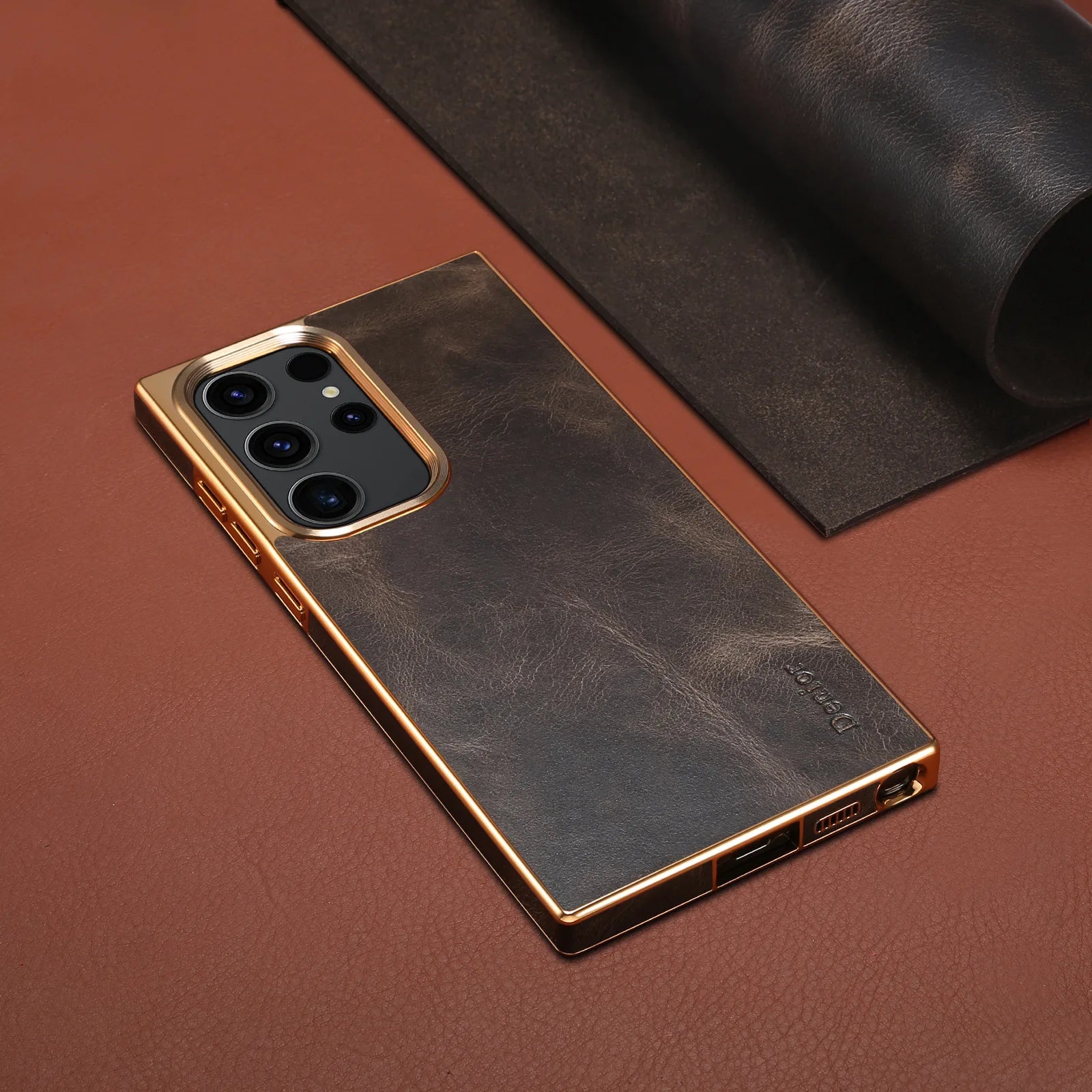 Premium Oil-Waxed Cowhide Case for Samsung Galaxy S25 Series