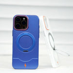 Ultrathin Frosted MagSafe Hard PC Case with 360° Rotating Kickstand for iPhone 15 Series